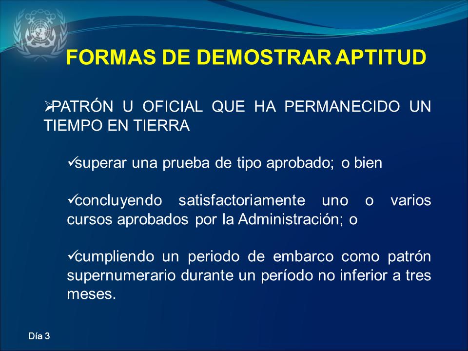 FORMAS DE DEMOSTRAR APTITUD