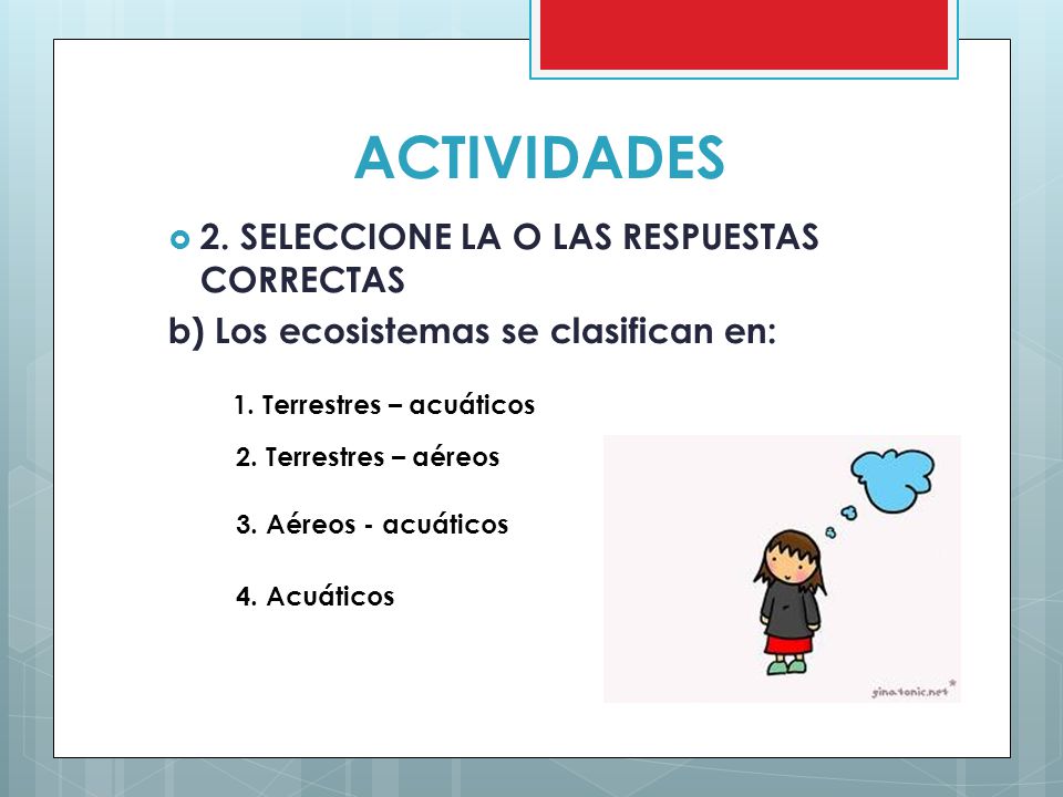 ACTIVIDADES 2. SELECCIONE LA O LAS RESPUESTAS CORRECTAS