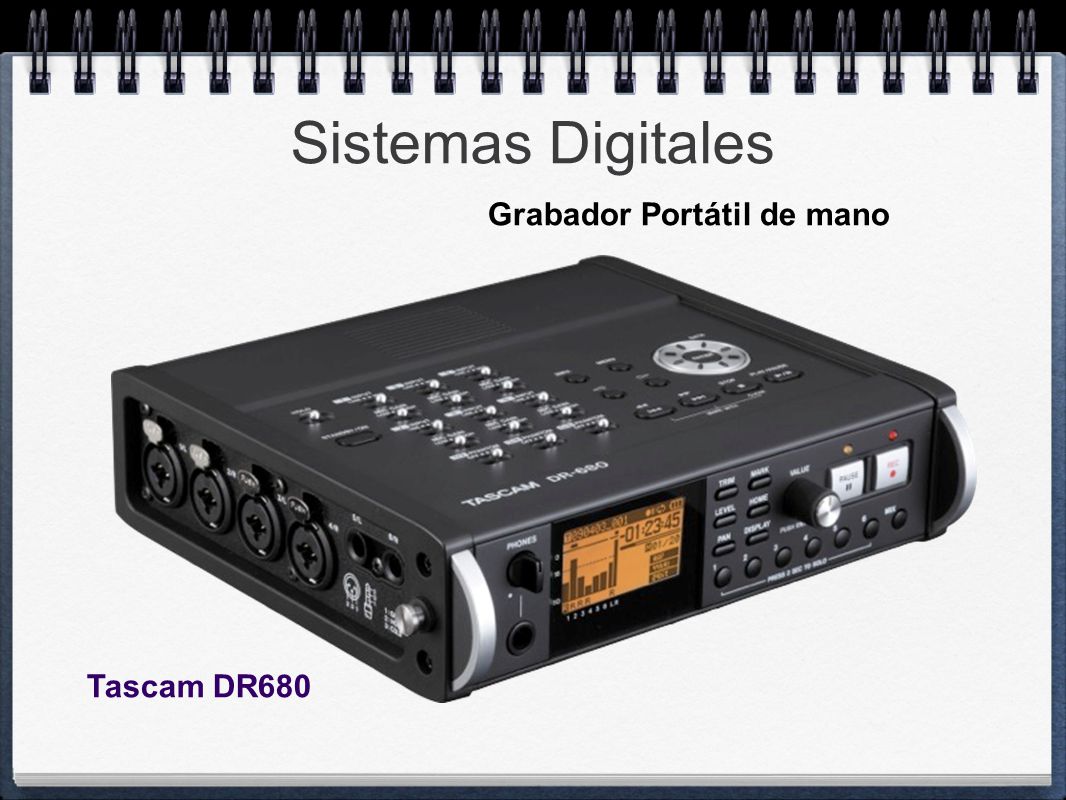 Sistemas Digitales Grabador Portátil de mano Tascam DR680
