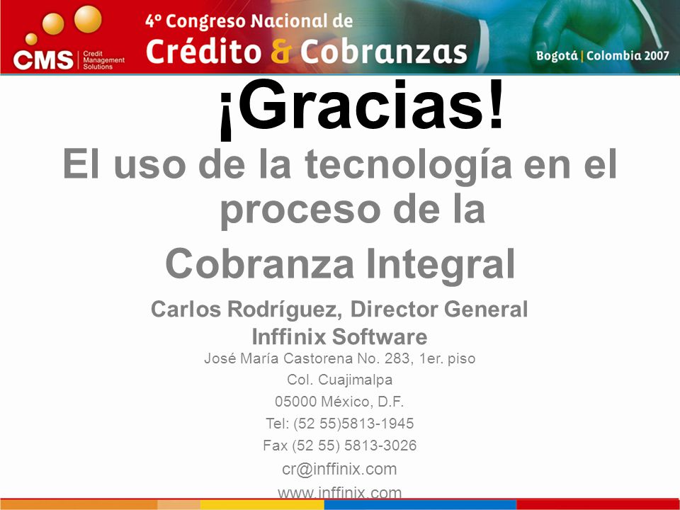 ¡Gracias! El uso de la tecnología en el proceso de la