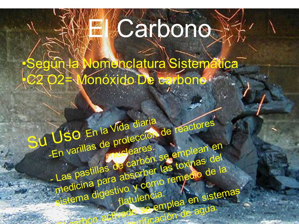 El Carbono Su Uso En la Vida diaria Según la Nomenclatura Sistemática