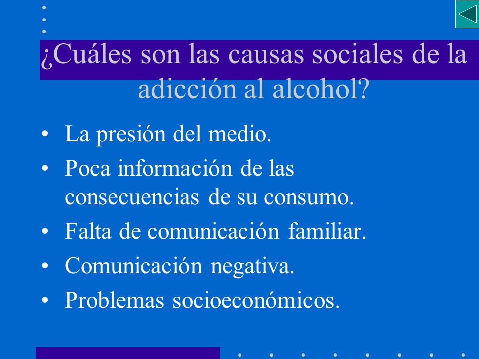 ¿Cuáles son las causas sociales de la adicción al alcohol