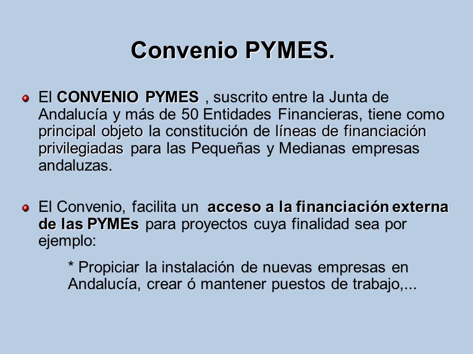 Convenio PYMES.