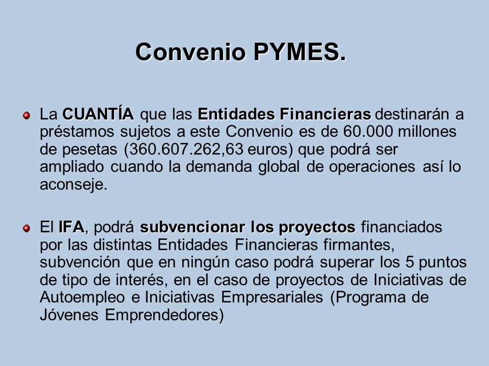 Convenio PYMES.