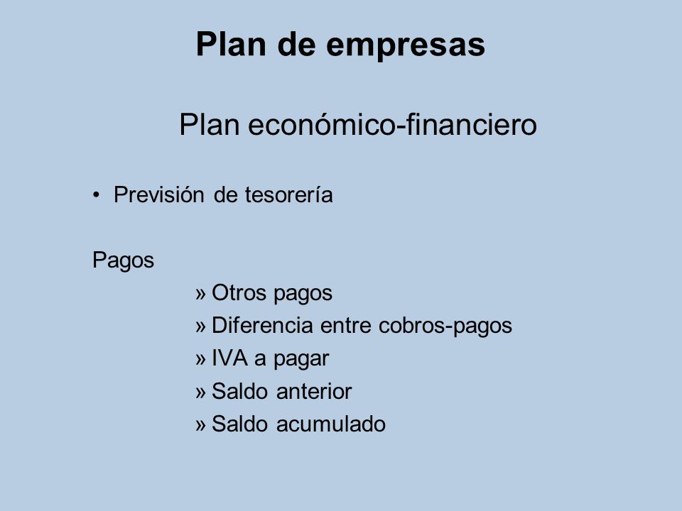 Plan económico-financiero