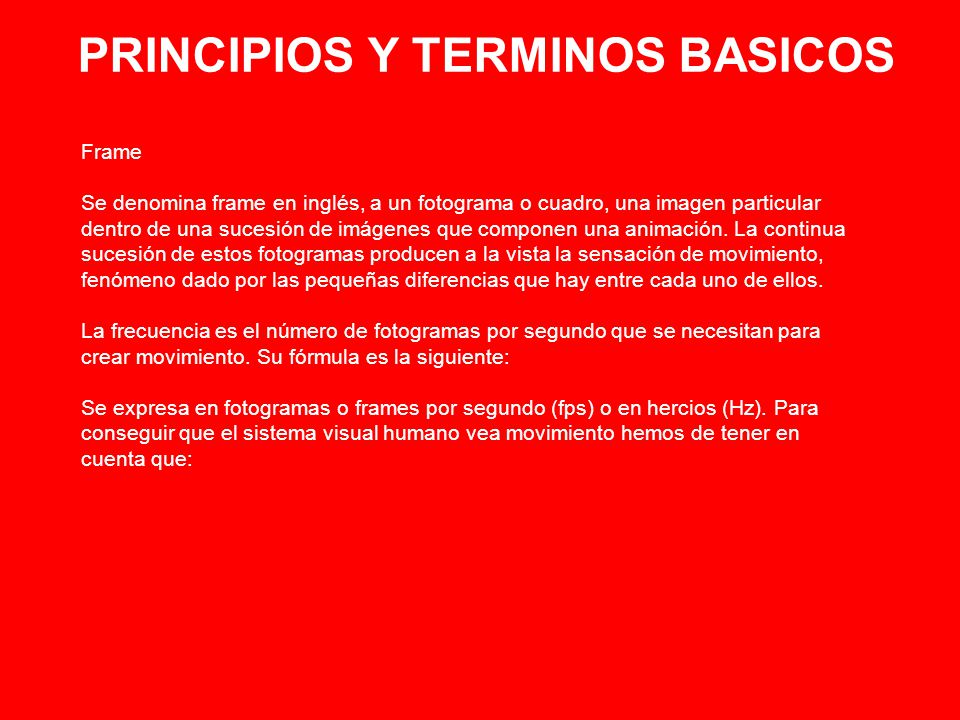 PRINCIPIOS Y TERMINOS BASICOS