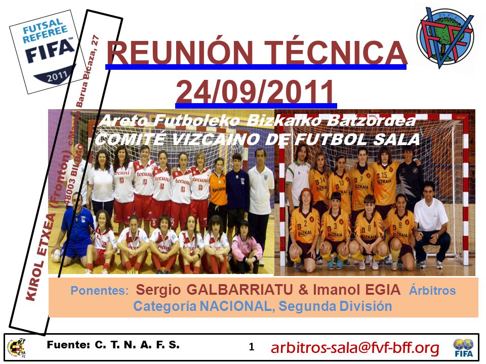 Areto Futboleko Bizkaiko Batzordea COMITÉ VIZCAINO DE FUTBOL SALA