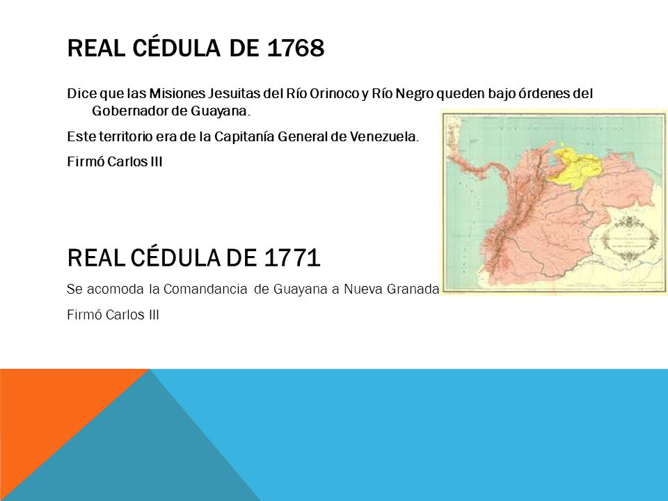Real cédula de 1768 REAL CÉDULA DE 1771