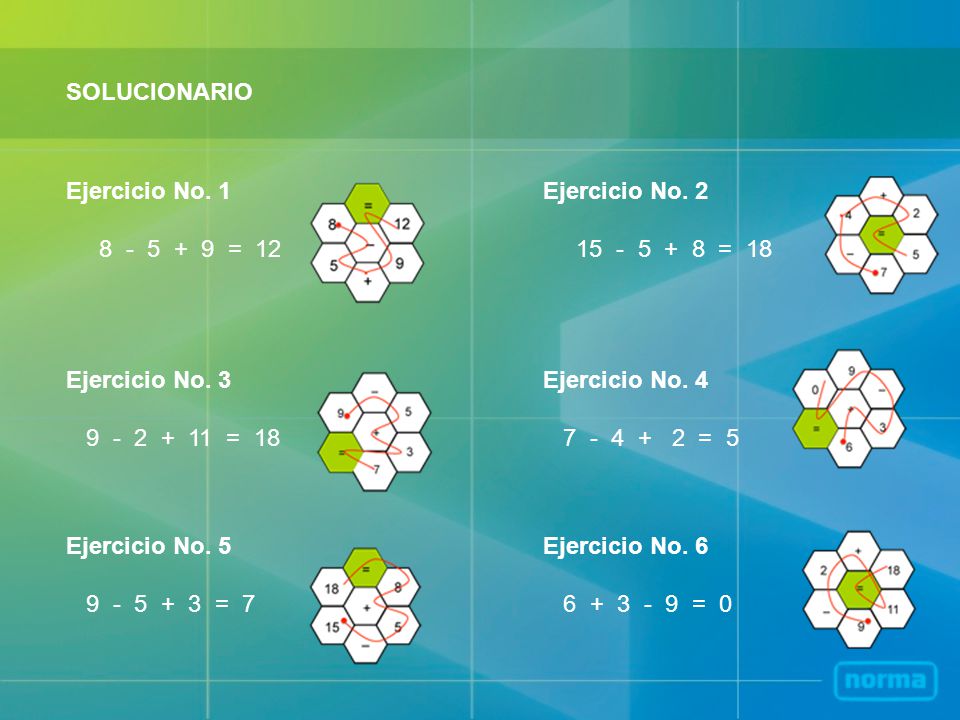 SOLUCIONARIO Ejercicio No = 12. Ejercicio No = 18. Ejercicio No. 3.