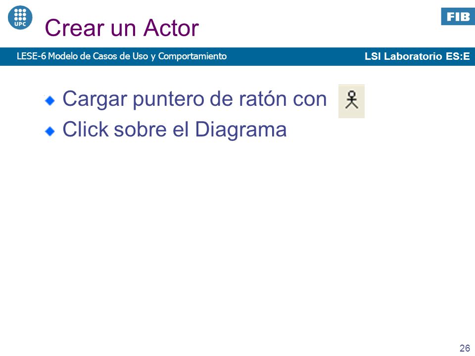 Crear un Actor Cargar puntero de ratón con Click sobre el Diagrama