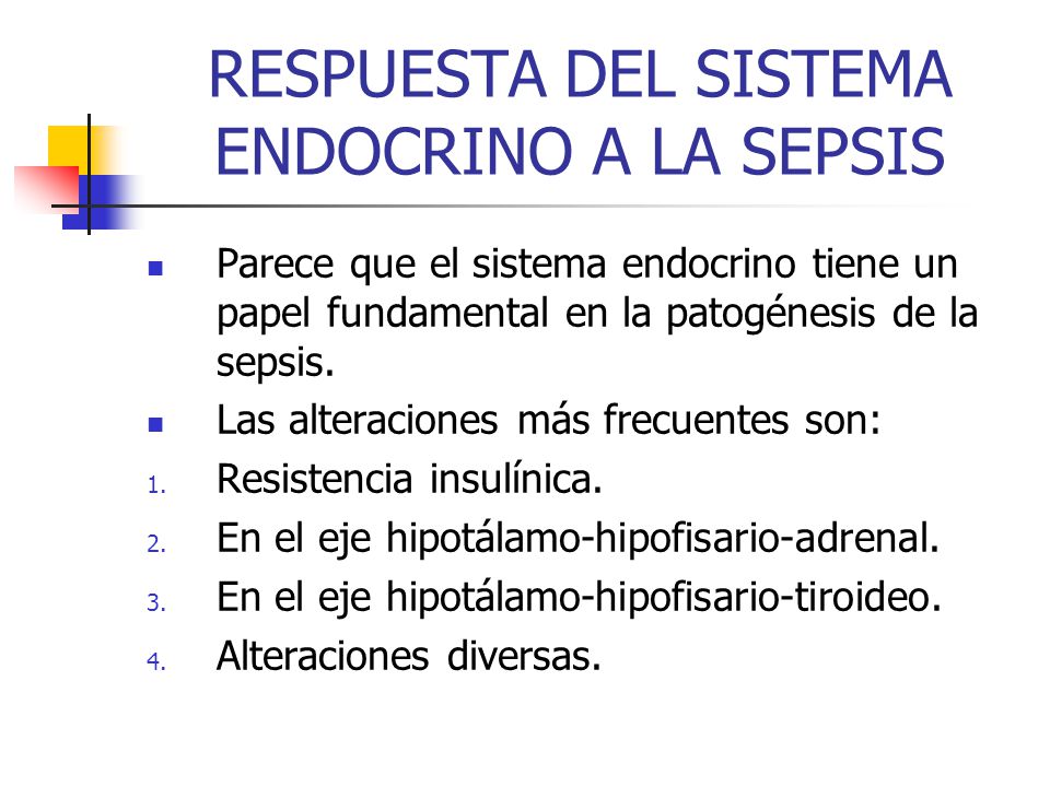 RESPUESTA DEL SISTEMA ENDOCRINO A LA SEPSIS