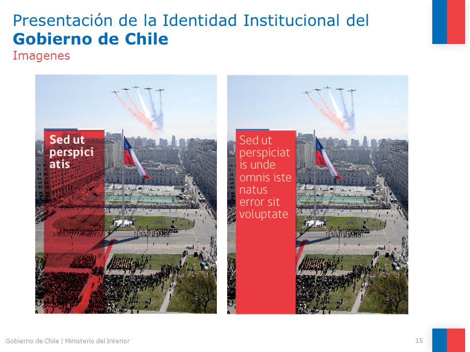 Presentación de la Identidad Institucional del Gobierno de Chile Imagenes