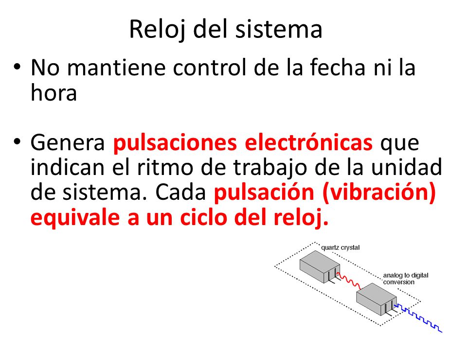 Reloj del sistema No mantiene control de la fecha ni la hora
