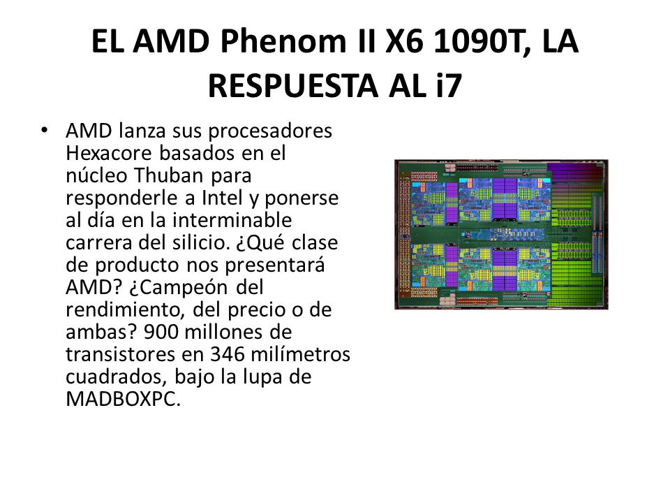 EL AMD Phenom II X6 1090T, LA RESPUESTA AL i7