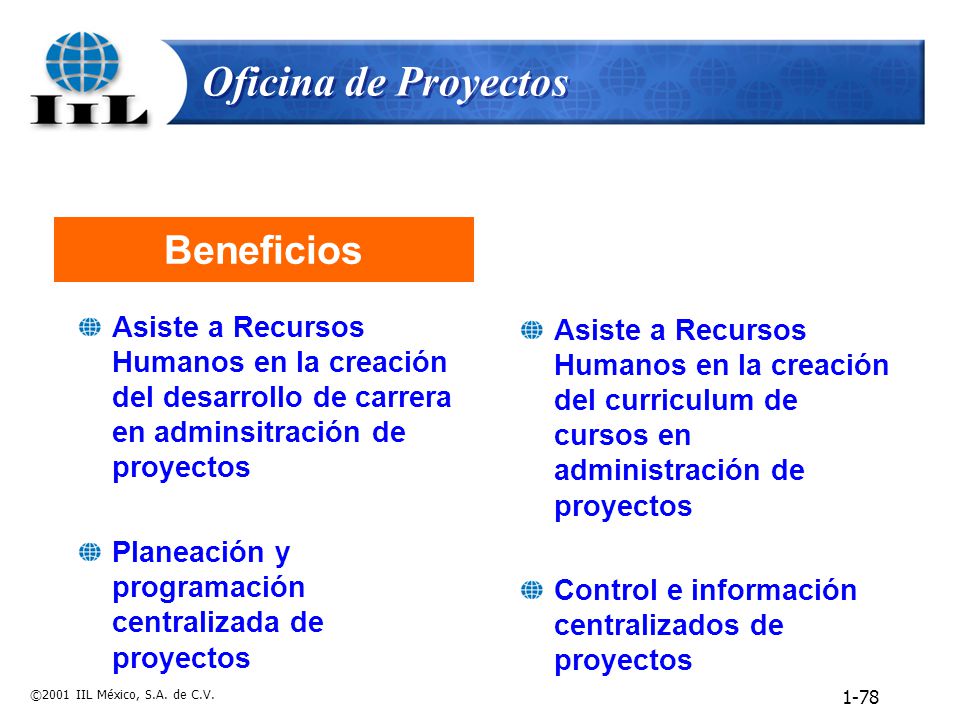Oficina de Proyectos ¿En dónde se ubicaría a la Oficina de Proyectos