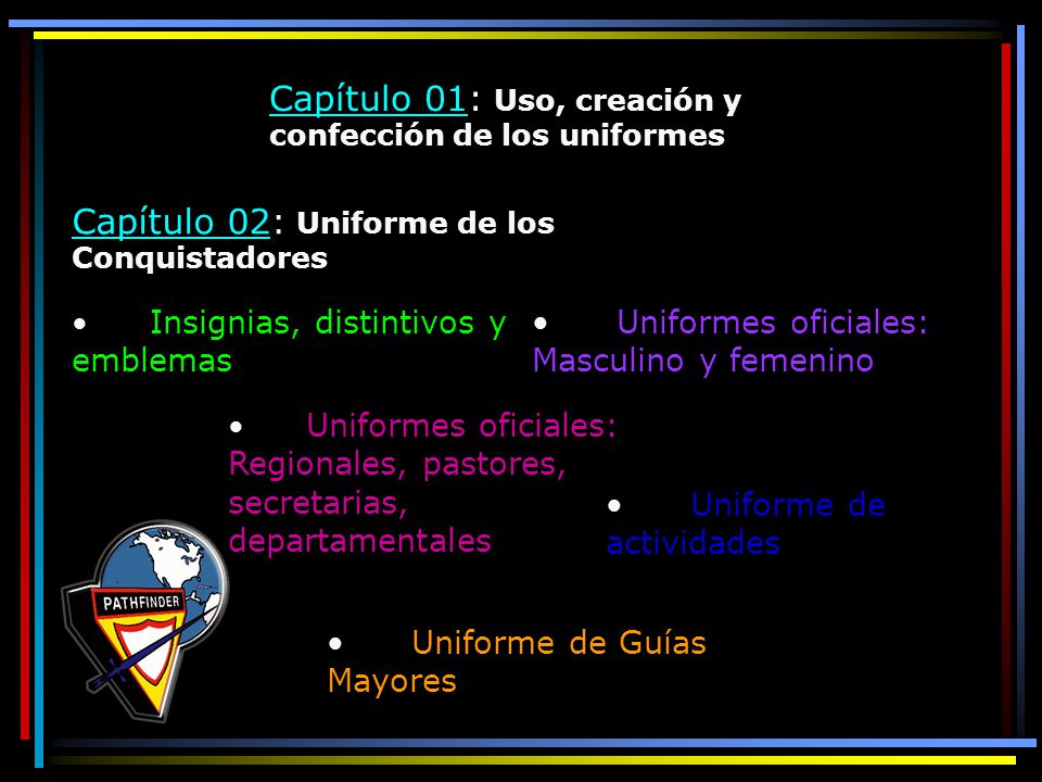 Capítulo 01: Uso, creación y confección de los uniformes