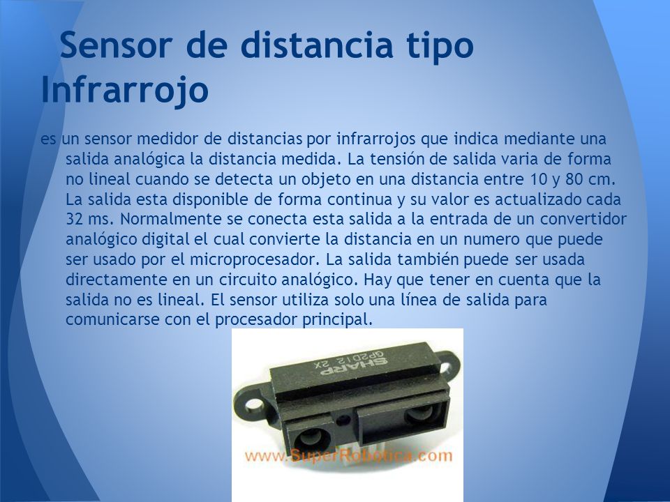 Sensor de distancia tipo Infrarrojo