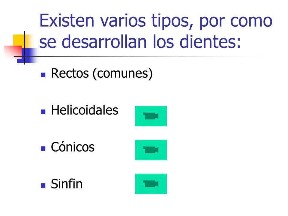 Existen varios tipos, por como se desarrollan los dientes: