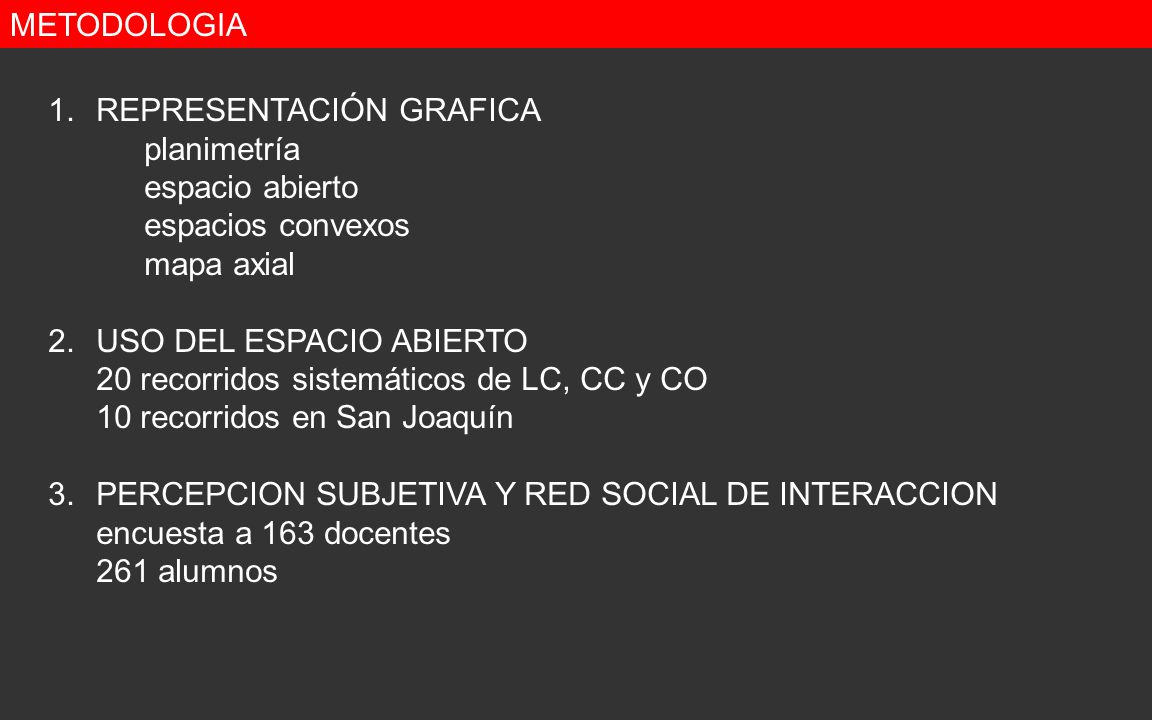 METODOLOGIA REPRESENTACIÓN GRAFICA. planimetría. espacio abierto. espacios convexos. mapa axial.