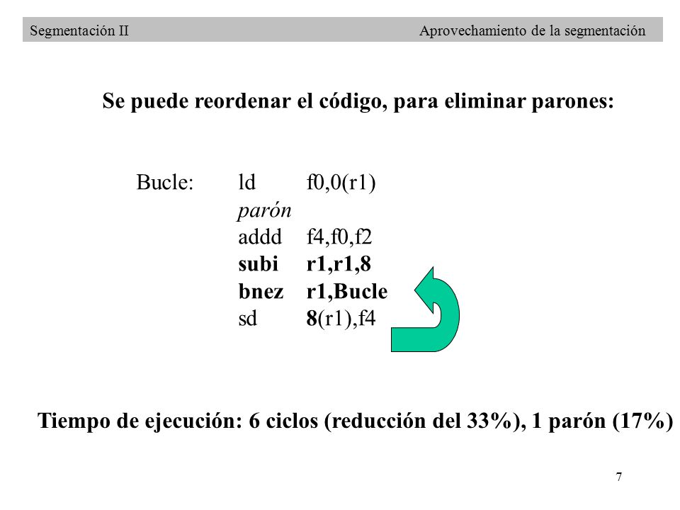 Se puede reordenar el código, para eliminar parones: