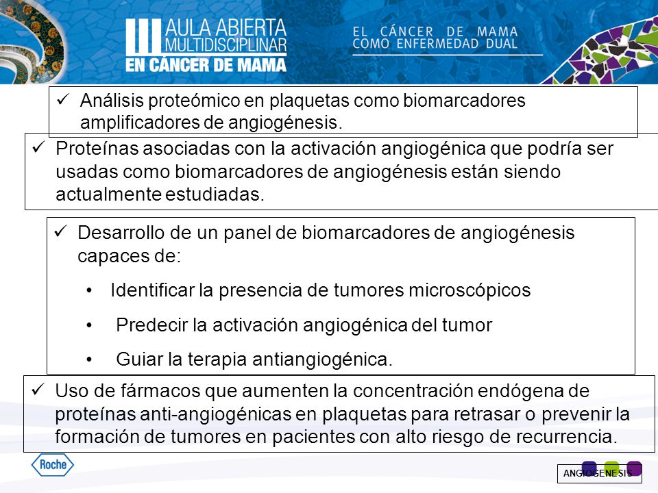 Desarrollo de un panel de biomarcadores de angiogénesis capaces de: