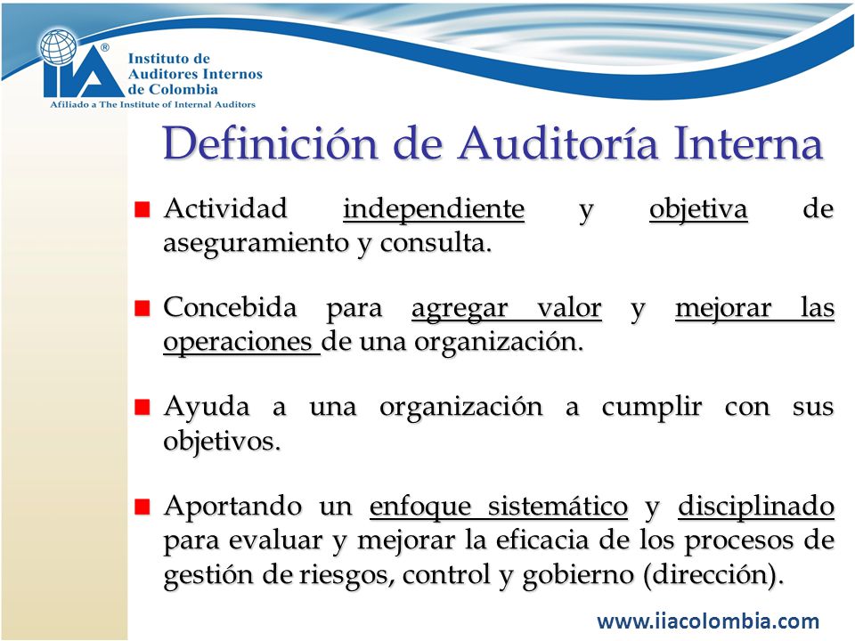Definición de Auditoría Interna
