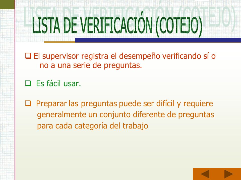 LISTA DE VERIFICACIÓN (COTEJO)