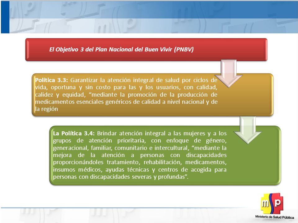 El Objetivo 3 del Plan Nacional del Buen Vivir (PNBV)