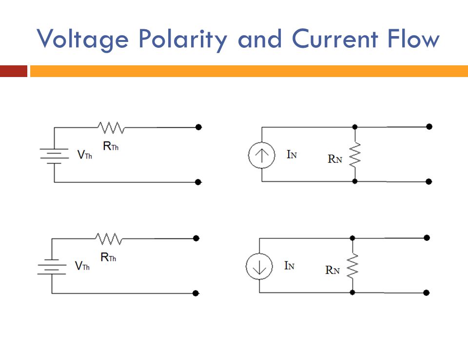 Voltage Polarity and Current Flow