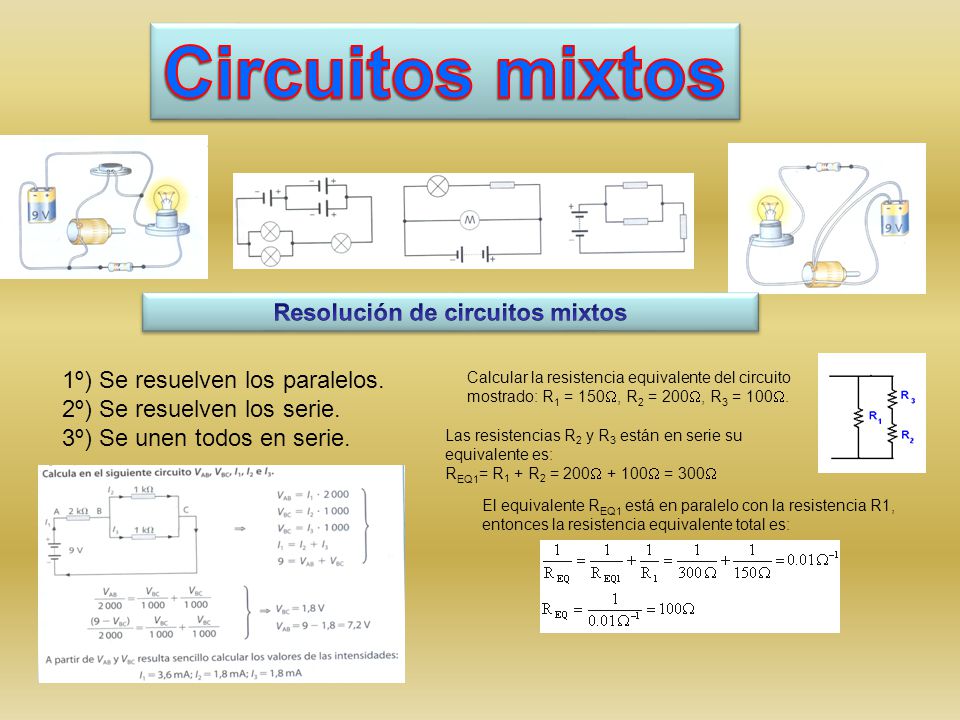 Resolución de circuitos mixtos