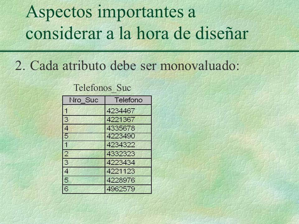 Aspectos importantes a considerar a la hora de diseñar