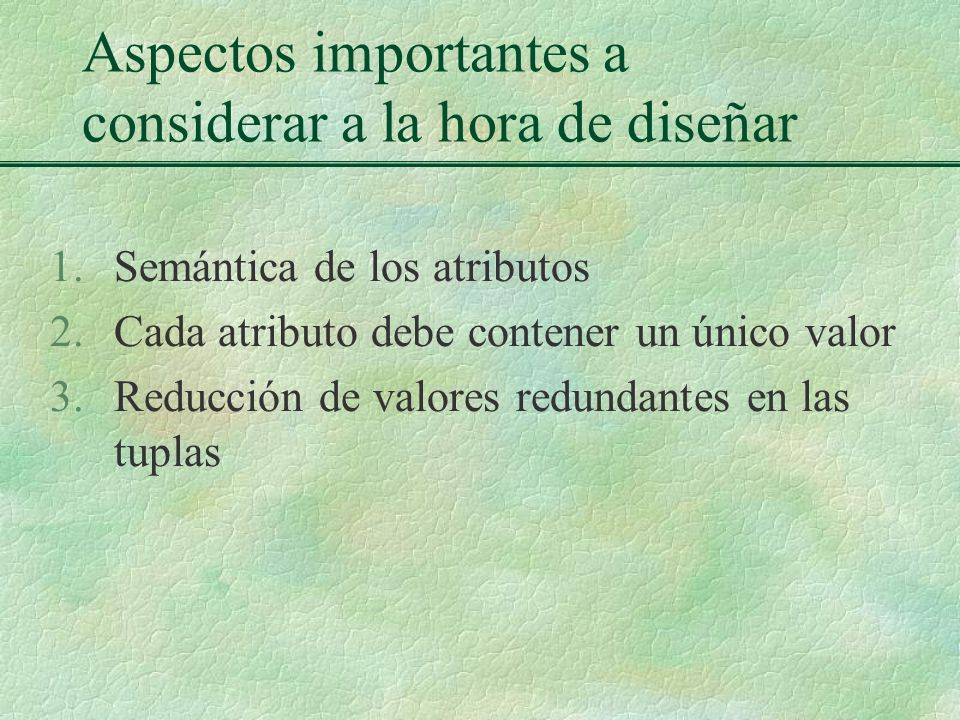 Aspectos importantes a considerar a la hora de diseñar