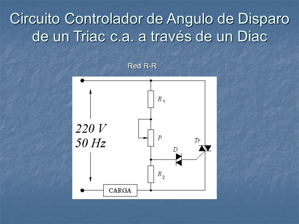 Circuito Controlador de Angulo de Disparo de un Triac c. a