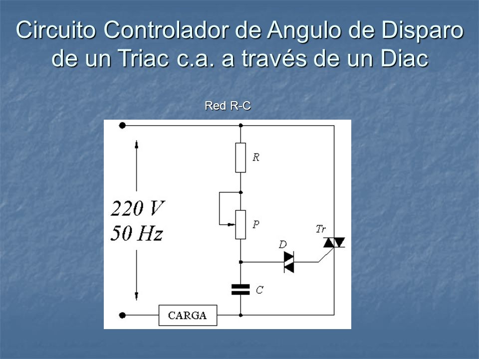 Circuito Controlador de Angulo de Disparo de un Triac c. a