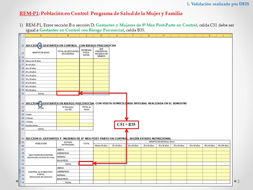 REM-P1: Población en Control Programa de Salud de la Mujer y Familia