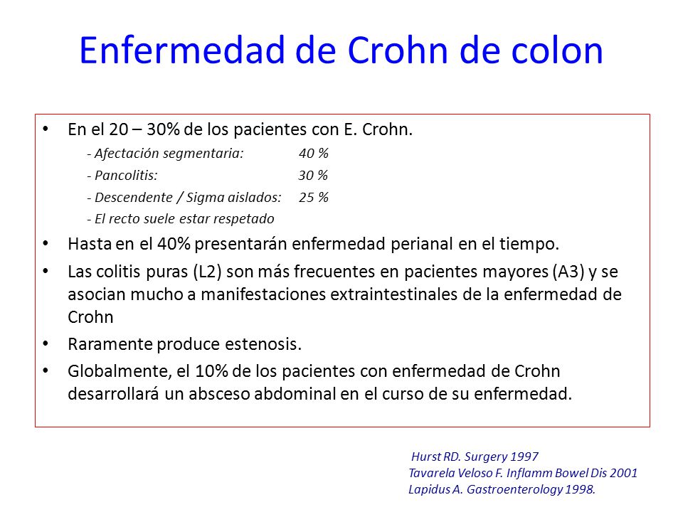 Enfermedad de Crohn de colon