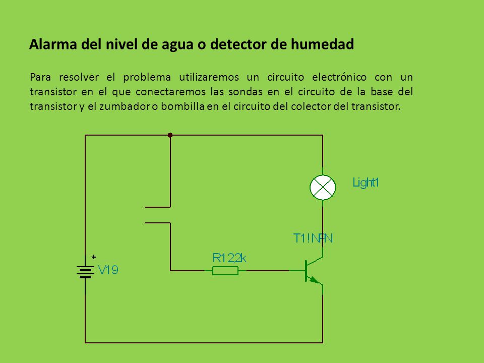Alarma del nivel de agua o detector de humedad