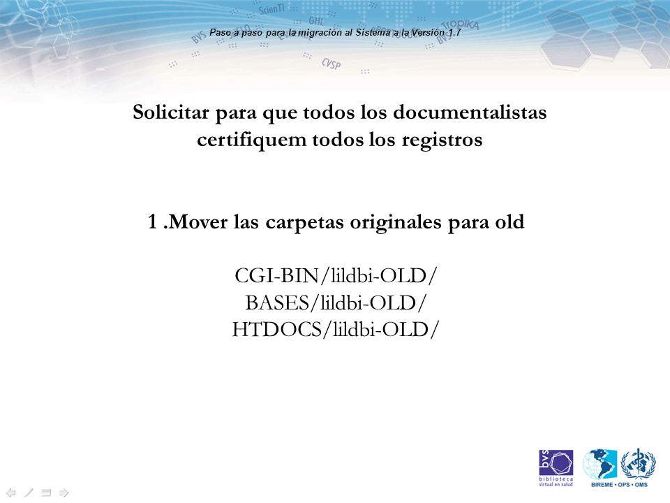 Solicitar para que todos los documentalistas