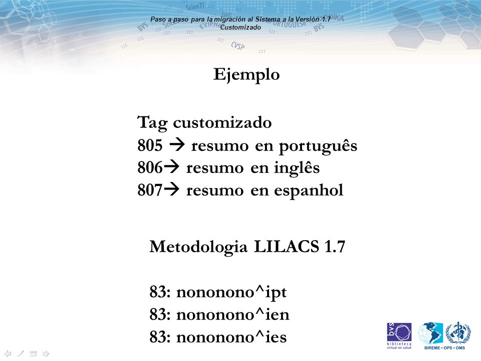 Paso a paso para la migración al Sistema a la Versión 1.7 Customizado