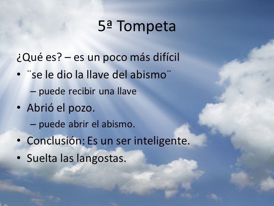 5ª Tompeta ¿Qué es – es un poco más difícil