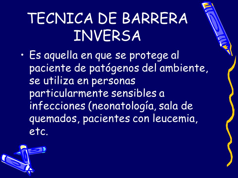 TECNICA DE BARRERA INVERSA