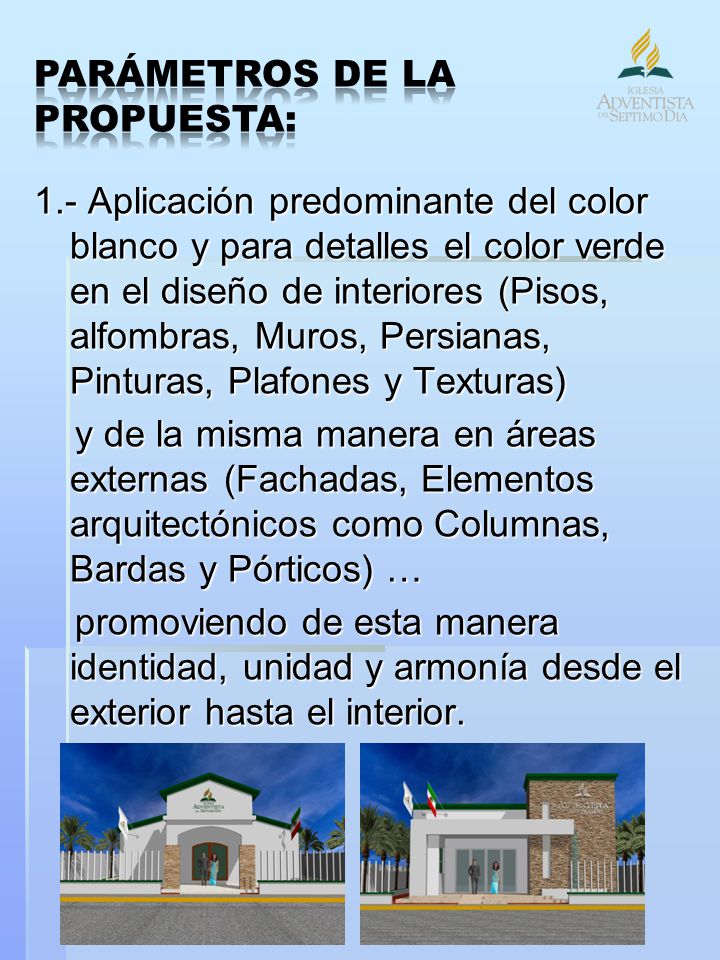 ELEMENTOS DEL PROGRAMA ARQUITECTÓNICO PARA TEMPLOS ADVENTISTAS DEL SÉPTIMO DÍA. - ppt video online descargar ELEMENTOS DEL PROGRAMA ARQUITECTÓNICO PARA TEMPLOS ADVENTISTAS DEL SÉPTIMO DÍA. - ppt video online descargar