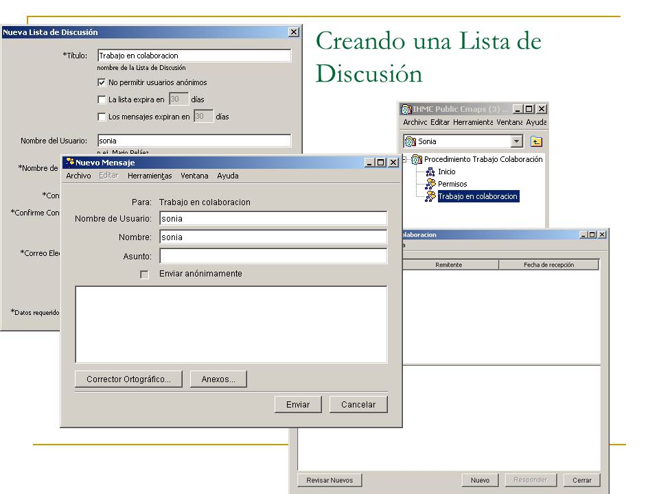 Creando una Lista de Discusión