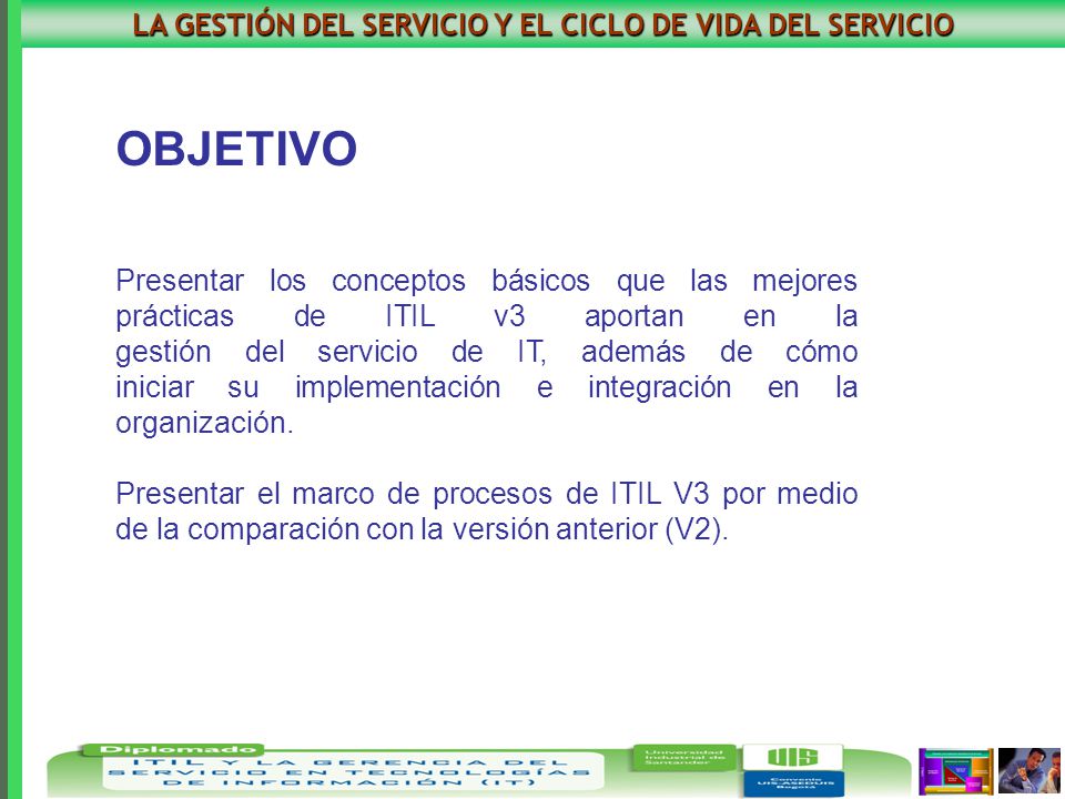 LA GESTIÓN DEL SERVICIO Y EL CICLO DE VIDA DEL SERVICIO