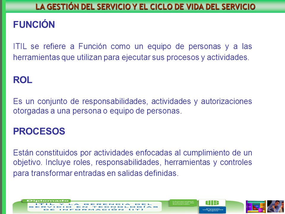 LA GESTIÓN DEL SERVICIO Y EL CICLO DE VIDA DEL SERVICIO