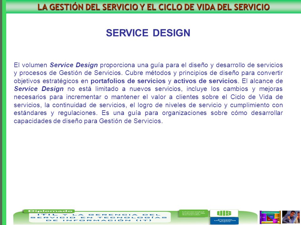 LA GESTIÓN DEL SERVICIO Y EL CICLO DE VIDA DEL SERVICIO