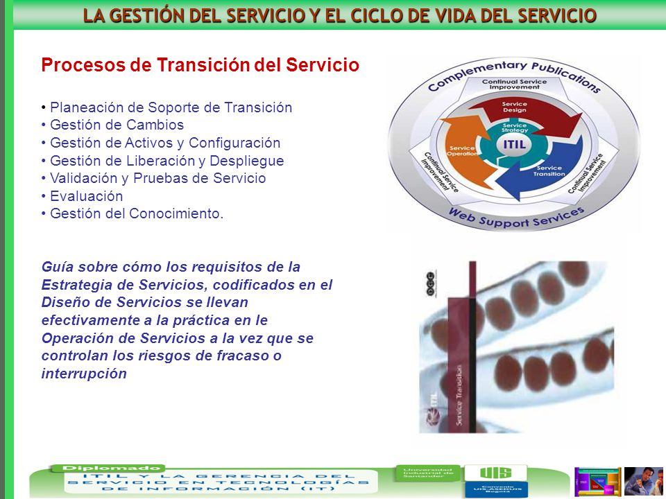 LA GESTIÓN DEL SERVICIO Y EL CICLO DE VIDA DEL SERVICIO