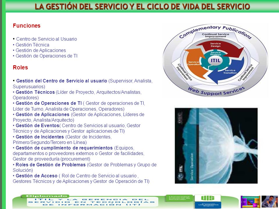 LA GESTIÓN DEL SERVICIO Y EL CICLO DE VIDA DEL SERVICIO