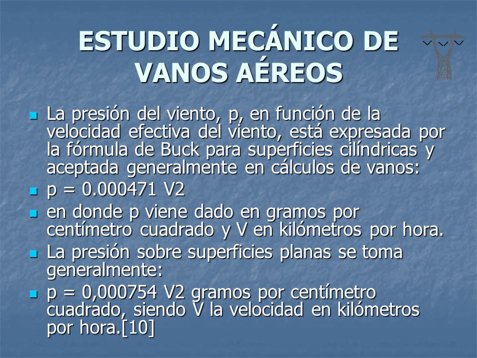 ESTUDIO MECÁNICO DE VANOS AÉREOS