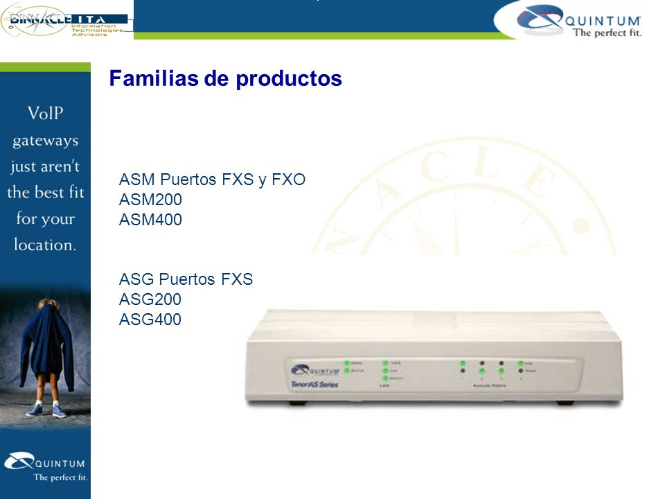 Familias de productos ASM Puertos FXS y FXO ASM200 ASM400